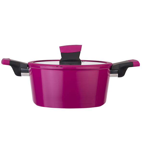 OLLA SOHO CHERRY 24CM CON TAPA