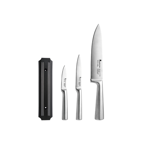 SET 3 CUCHILLOS ACERO INOXIDABLE GRAVITY